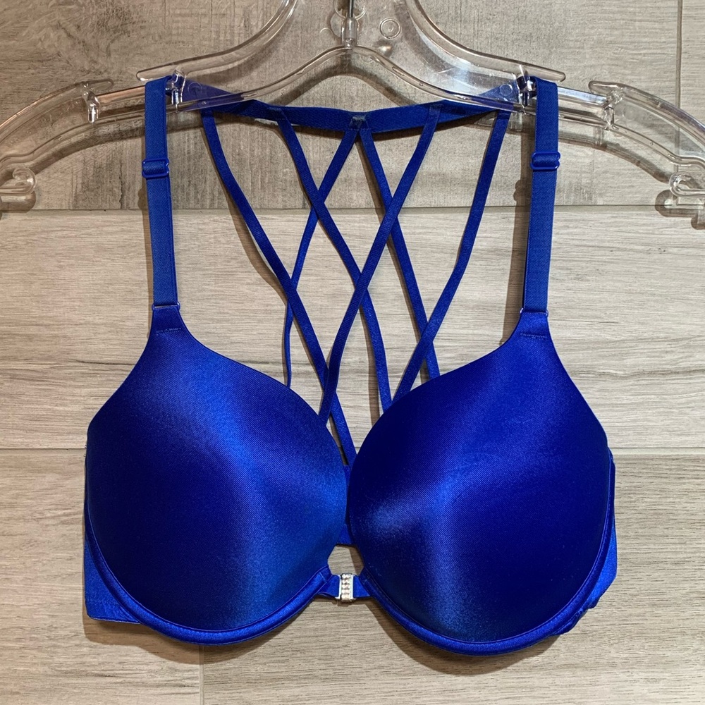 La Senza Beyond Sexy front closure Bra 34D - racerback vibrant blue